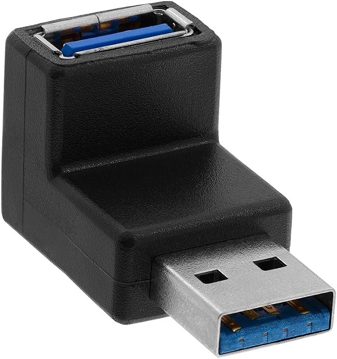 Cmple - 90 Degree USB 3.0 Male to Female Adapter Up Right Angle A Plug to Jack - Image 2
