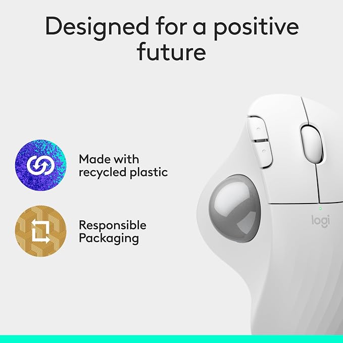 Logitech Ergo M575S Wireless Trackball Mouse, Wireless Ergonomic Mouse - Image 9