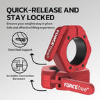 Barbell Clips, Barbell Clamps, Quick Release Olympic Barbell Clamps - Image 3