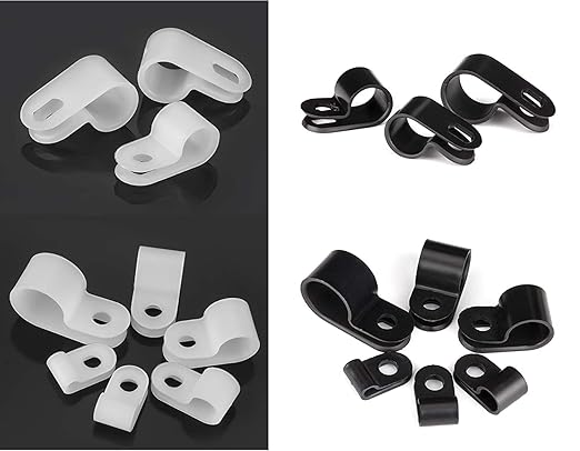Bigtrans 300 Pcs Nylon Plastic R-Type Wire Clips - Image 5