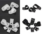 Bigtrans 300 Pcs Nylon Plastic R-Type Wire Clips - Image 5