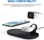 Seacosmo Wireless Charger, 3 in 1 Qi-Certified Fast Charging Station Dock - Image 7