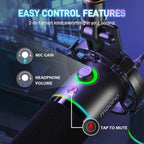MAONO XLR/USB Dynamic Microphone, RGB Gaming Mic - Image 5