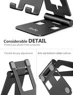 Cell Phone Stand for Desk, Adjustable Desktop Phone Holder Stand, Foldable - Image 4