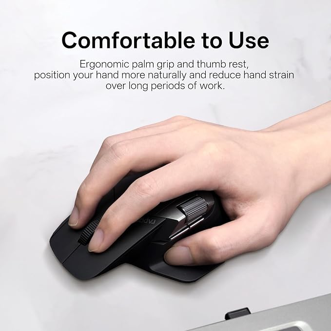 Rapoo MT760 PRO Wireless Mouse, NearLink + Bluetooth 5.0 Multi-Device, 12K DPI - Image 4