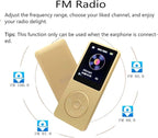 MP3 Player 32GB with Speaker Earphone Portable Mini Golden Music Player Support - Image 3