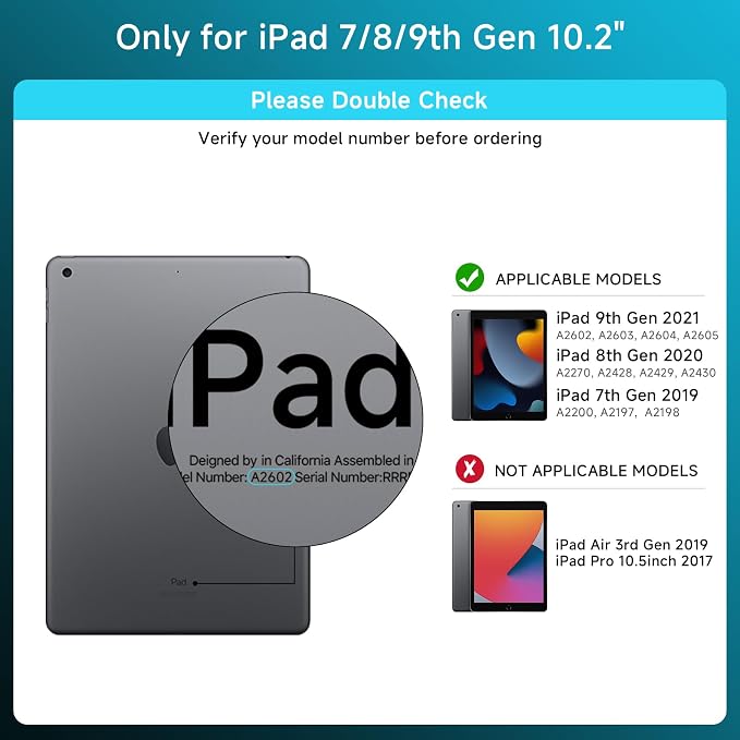 Transparent Case with Keyboard for iPad 9th 10.2 Inch, with 7-Color Backlit - Image 2