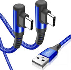 sweguard USB Type C Charger Cable Right Angle iPhone 15 Charger Nylon Braided by Sweguard