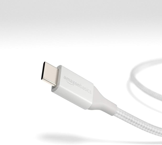 Amazon Basics USB-C to USB-C 2.0 Fast Charger Cable, Nylon Braided Cord - Image 4