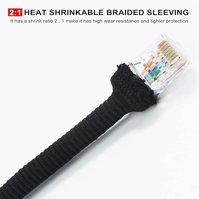 Heat Shrink Fabric Tubing Braided Sleeving 2:1 - Image 3