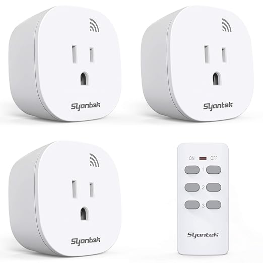 Remote Control Outlet Wireless Light Switch by Syantek