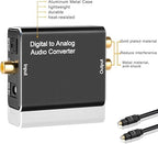 DA Converter Aluminum, 192KHz DAC Digital SPDIF Toslink to Analog Stereo Audio - Image 6