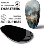 Ergonomic Mouse Pad with Wrist Rest Support, Memory Foam & PU, Forest Sunrise - Image 5