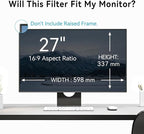 27 Inch Anti Blue Light Anti Glare Computer Screen Protector - Image 8