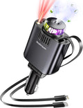 Retractable Car Charger with Air Freshener Diffuser & Star Lights by Beatinquen