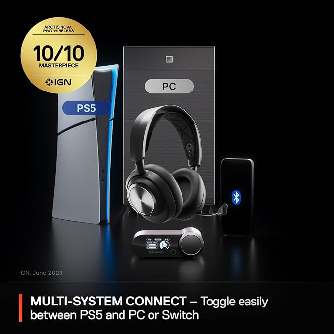 SteelSeries Arctis Nova Pro Wireless Multi-System Gaming Headset - Image 2