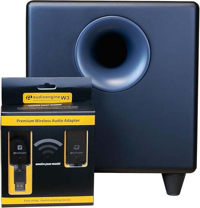 Audioengine S8 250W Wireless Subwoofer Kit by Audioengine