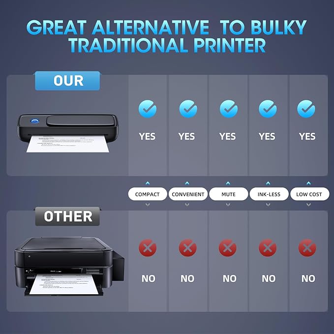 Portable Printer Wireless for Travel，Bluetooth Thermal Printer Support 8.5" X - Image 7