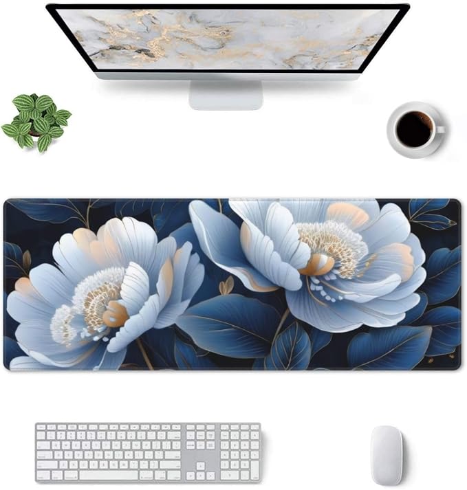 Gaming Mouse Pad, Large Non-Slip Rubber Base Mousepad, Keyboard Mouse Mat - Image 3