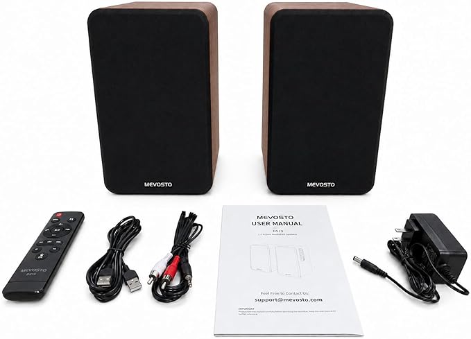 Active Bookshelf Speakers 36W RMS - Image 9