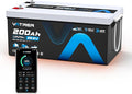 24V 200AH Bluetooth Low/High Temp Cutoff LiFePO4 Lithium Battery by VATRERPOWER