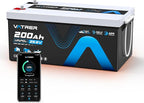24V 200AH Bluetooth Low/High Temp Cutoff LiFePO4 Lithium Battery by VATRERPOWER