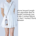 Leather cell phone lanyard Detachable Phone Chain Strap 2-in-1 Phone Chain - Image 2