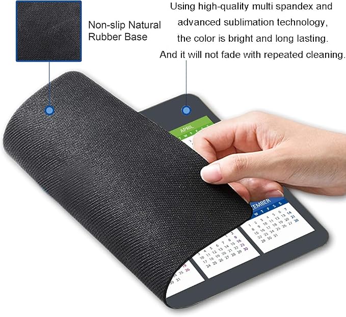 Mouse Pad, Premium-Textured Mouse Mat, Non-Slip Rubber Base Mousepad - Image 2