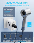 Universal Travel Adapter, International Travel Plug Adapter - Image 2