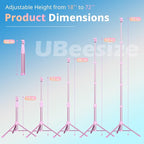 UBeesize 72" Phone Tripod & Selfie Stick, Camera Tripods Stand - Image 2