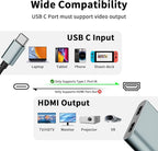 USB C to Dual HDMI Adapter, 4K@60Hz Type-C to HDMI Splitter - Image 7