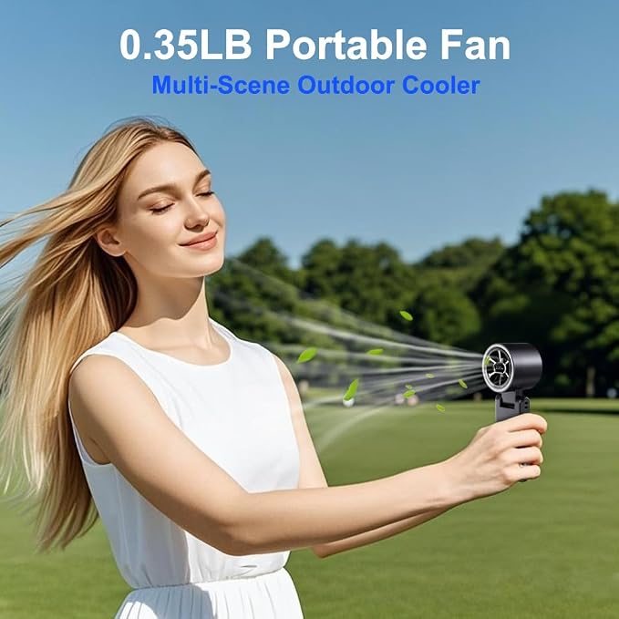 CAZOKASI Rechargeable Strong Wind Handheld Fan - Image 6