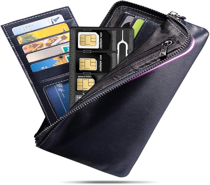 1 Pack SIM Card Holders with Tray Opener Pins, Card Storage Tool Set - Image 8
