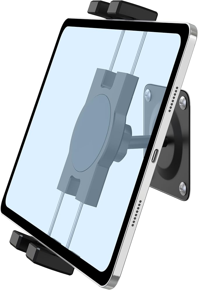 iPad Wall Mount, Universal 360° Rotating Tablet Wall Mount Holder, Phone Holder by Keuvirya