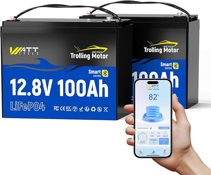 12V 100Ah TM LiFePO4 Lithium Battery by Wattcycle