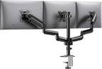 HUANUO Triple Monitor Mount for 13-27 inch Computer Screens, Gaming 3 Monitor by HUANUO
