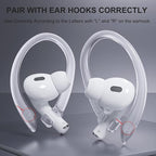 2 Pairs AirPods Ear Hooks for AirPods Pro 2, AirPods Pro, AirPods 4, 2 & 1 - Image 4