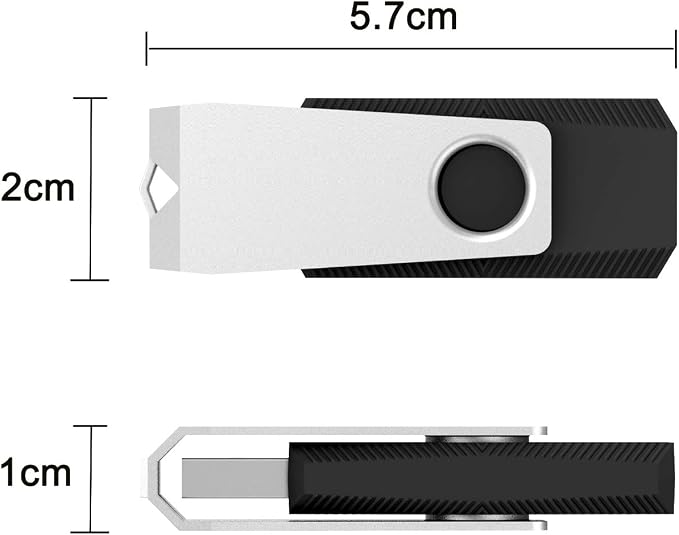 20Pack 1GB USB Flash Drive 2.0 Stick, TOPESEL Bulk Thumb Drive Swivel 1GB Pen - Image 4