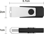 20Pack 1GB USB Flash Drive 2.0 Stick, TOPESEL Bulk Thumb Drive Swivel 1GB Pen - Image 4