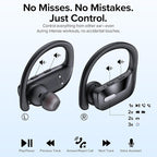 OCC Wireless Ear Hook Sport Earbuds, IPX5 Waterproof, 80H Playtime, Deep Bass - Image 6