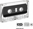 2 Pack Blank Cassette Tapes 60 Minutes Clear Audio Recording Tape - Image 5