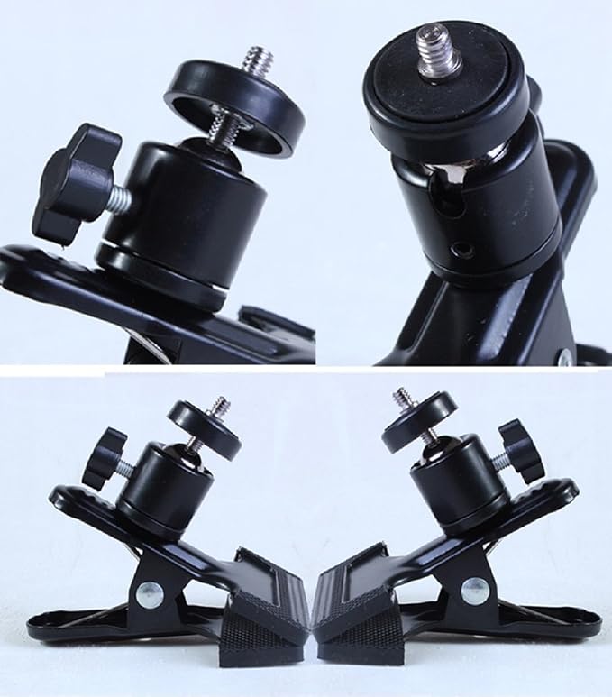 SLOW DOLPHIN Tripod Camera Clip Clamp Flash Reflector Holder Mount - Image 2