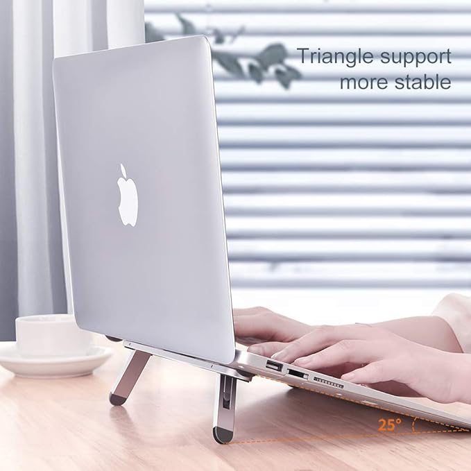 Laptop Stand for Desk, Laptop Cooling Stand, Keyboard Riser, Ergonomic Laptops - Image 5
