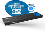 OREI HDMI Extender Splitter 1 in 8 Out Over CAT6/7 Cable 4K@30Hz - Image 10