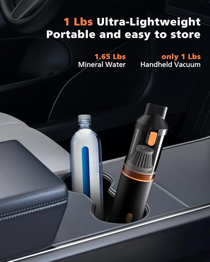 Car Vacuum Portable with 16000Pa Powerful Suction, Handheld Vacuum Cordless - Image 5