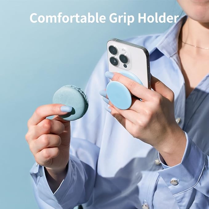Sinjimoru for MagSafe Phone Grip, Soft Silicone Magnetic Finger Grip for iPhone - Image 8