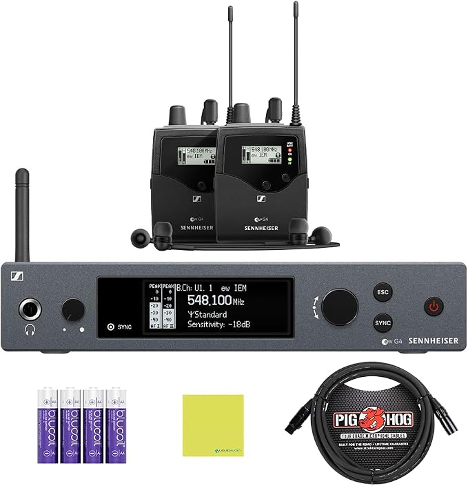 Liquid Audio Sennheiser ew IEM G4-Twin-A Wireless in-Ear Monitoring System by LiquidAudio
