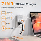 USB C Charger Block 20W PD, TESSAN 4 USB Wall Charger Fast Charging - Image 3