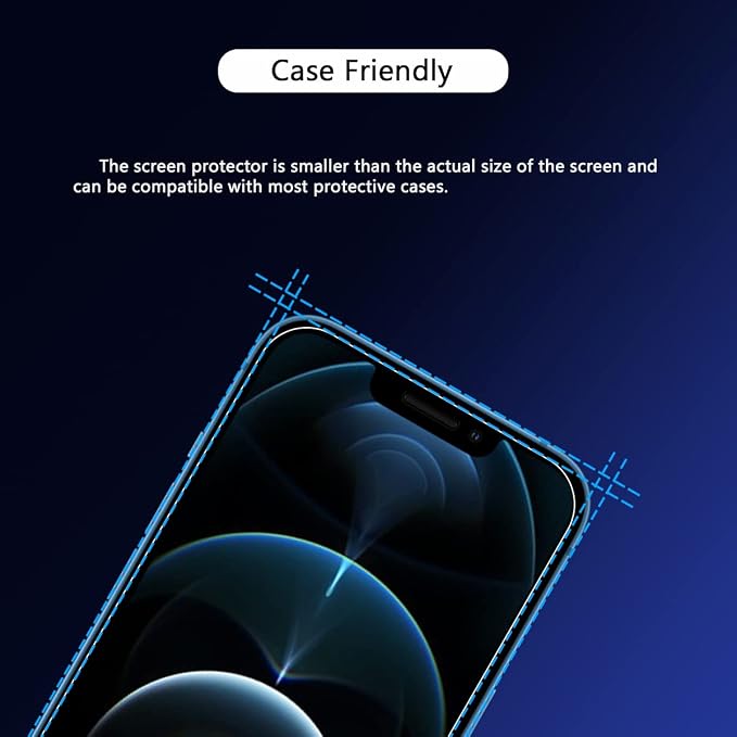 Blue Light Screen Protector for iPhone 12 Mini, Eye Protection Tempered Glass - Image 6