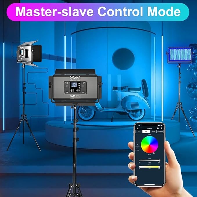GVM 1500D RGB Video Light, 75W Photography Light - Image 5
